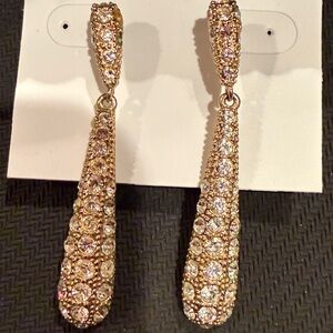 Cache Sparkling Gold Dangle Earrings